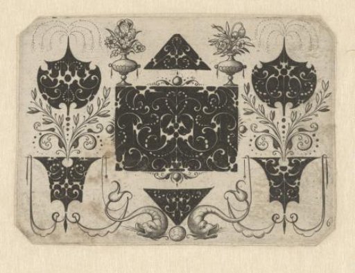 Design for gold- and silversmiths' work with flowers and animals