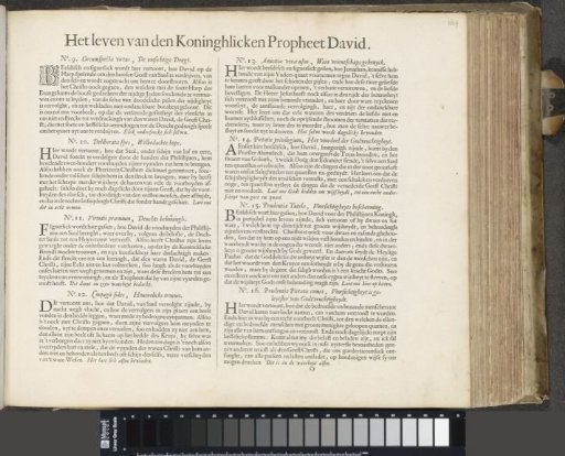 Eight captions illustrating scenes from the life of David
