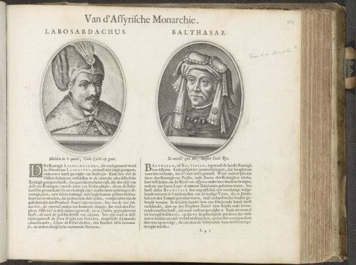 Portraits of the kings Nabonidus and Belshazzar