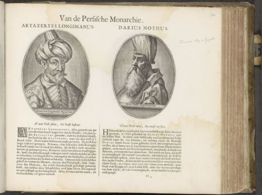 Portraits of the kings Artaxerxes I and Darius Nothus