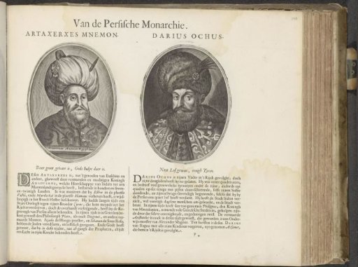 Portraits of the kings Artaxerxes III and Darius Ochus