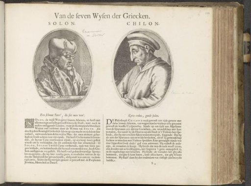 Portraits of Solon of Athens and Chilon of Sparta