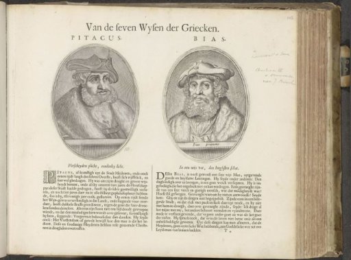 Portraits of Pittacus of Mytilene and Bias of Priene