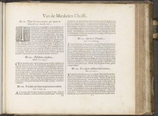 Five explanations of scenes depicting the miracles of Christ