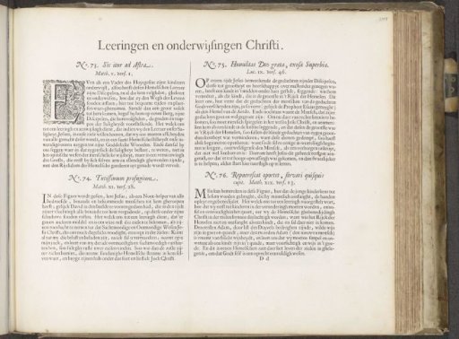 Four explanations of scenes depicting the teachings of Christ
