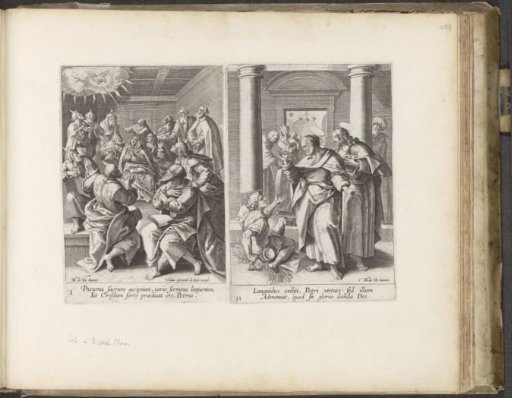 The Descent of the Holy Spirit / Peter and John heal a lame man