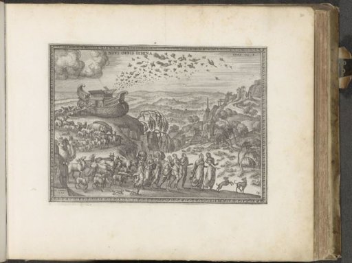 Noah, His Family, and the Animals Leave the Ark