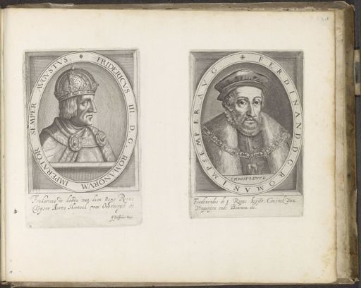 Portraits of the Emperors Frederick III and Ferdinand I