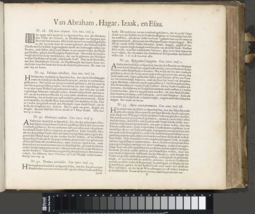 Six explanations of scenes depicting Abraham, Hagar, Isaac, and Esau