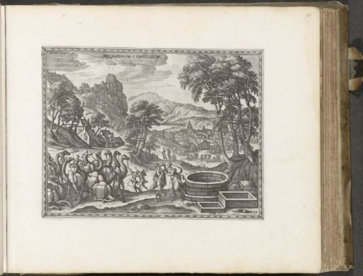 Eliezer and Rebekah at the well