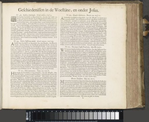 Six explanations of scenes from the period in the desert and under Joshua