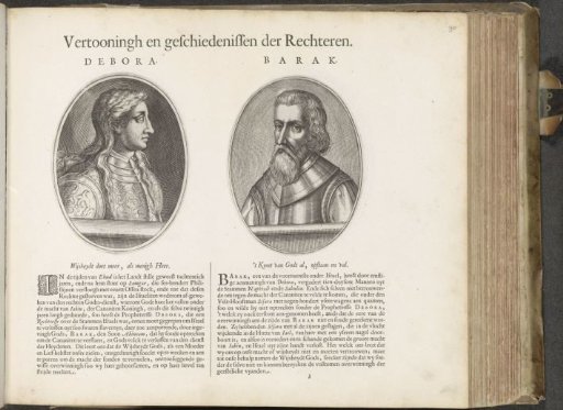 Portraits of the judges Deborah and Barak