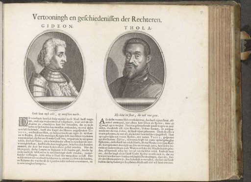 Portraits of the judges Gideon and Tola