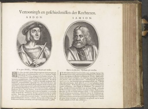 Portraits of the judges Abdon and Simson
