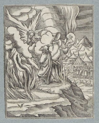 God the Father and Moses on Mount Sinai