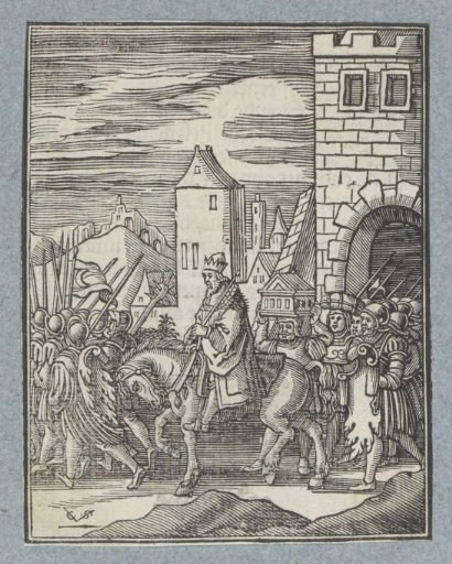 Shishak of Egypt Plunders Treasures from the Temple