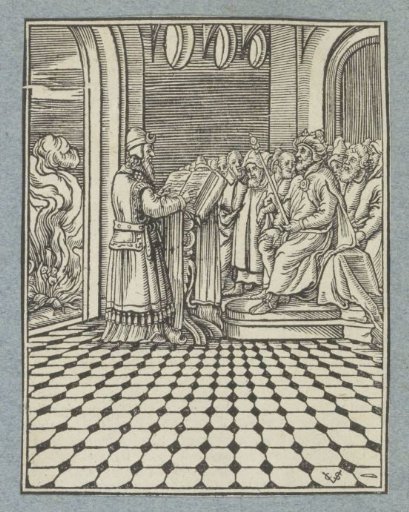 Hilkiah Reads the Laws to King Josiah