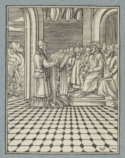 Hilkiah Reads the Laws to King Josiah