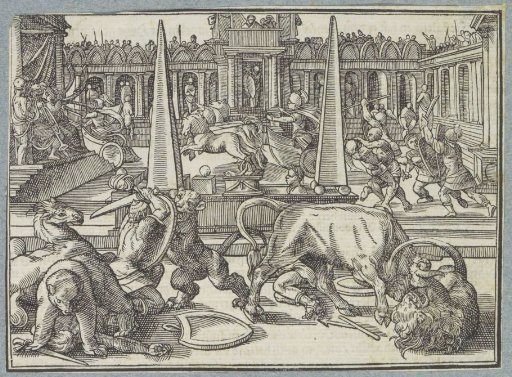 Fighting Gladiators in an Arena