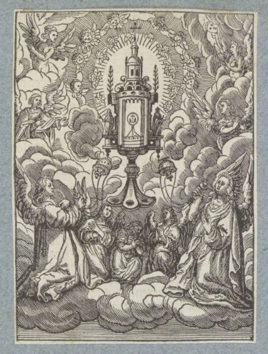 A Monstrance Surrounded by Angels