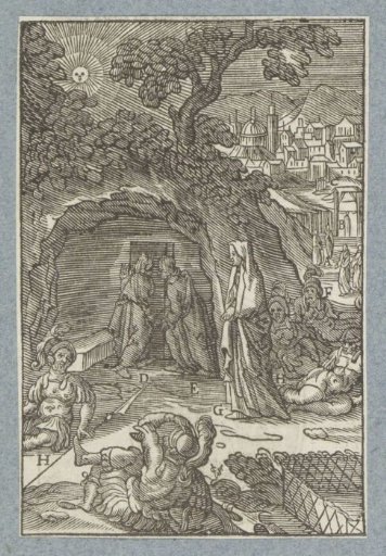 Mary Magdalene and the Apostles Peter and John at the Empty Tomb