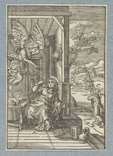 Philip sent by an angel to an eunuch