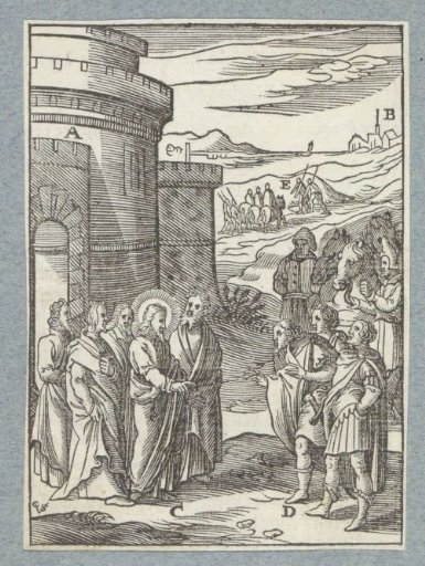 Centurion of Capernaum asks Christ for help