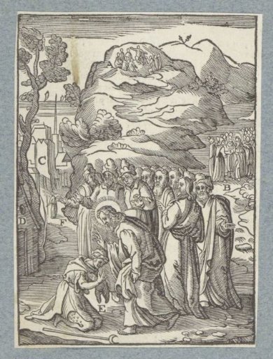 Christ heals a leper