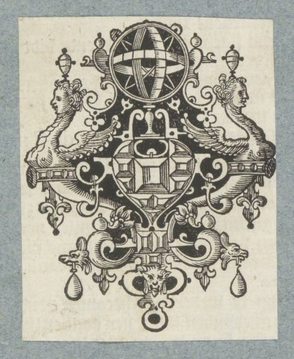Ornament with gemstones and celestial globe