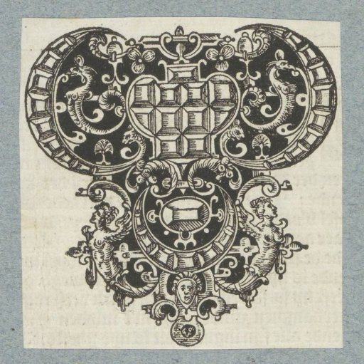 Ornament with gemstones.