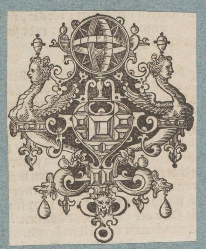 Ornament with jewels and celestial globe