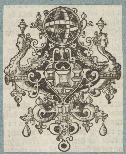 Ornament with jewels and celestial globe
