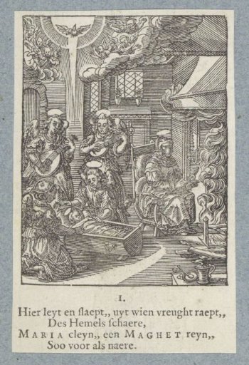 Mary sleeping in her cradle