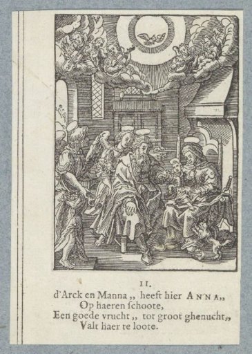 Mary on the lap of her mother Anna