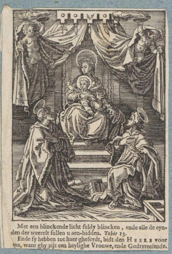 Crowned Mary with the Christ Child and Saint Stephen and Saint Lawrence