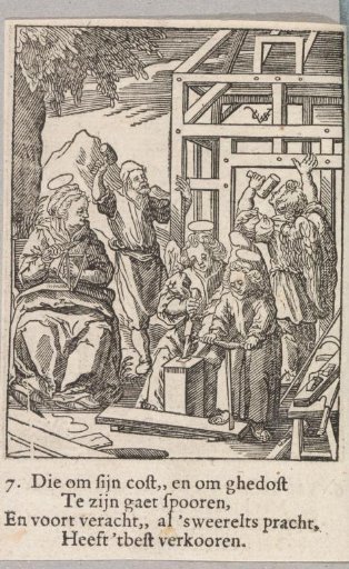 The Christ Child Building a House