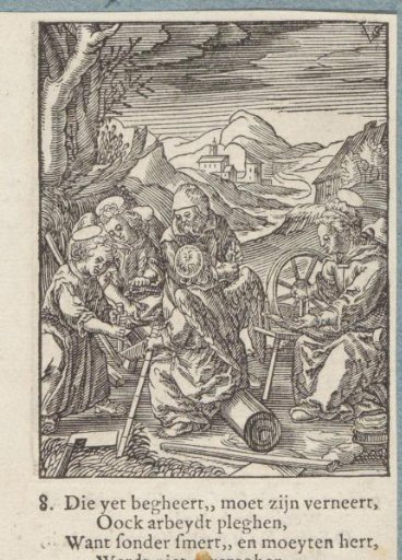 The Christ Child Sawing a Tree Trunk