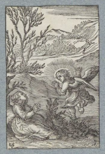 Angel creeps away from sleeping child