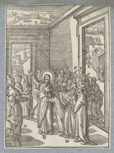 Sermon of Christ in the temple