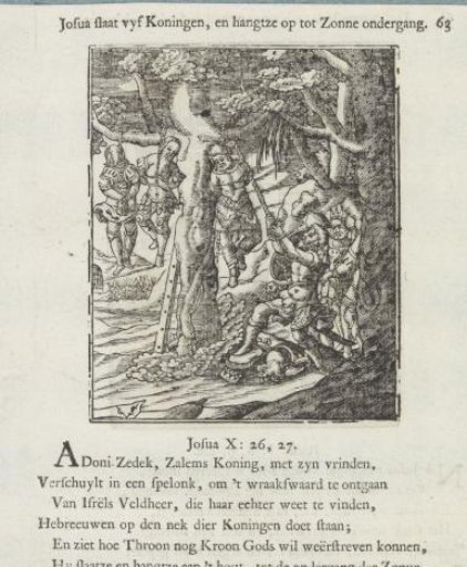 The Five Amorite Kings Hanged