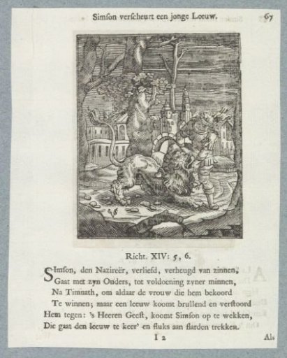 Samson Kills the Lion