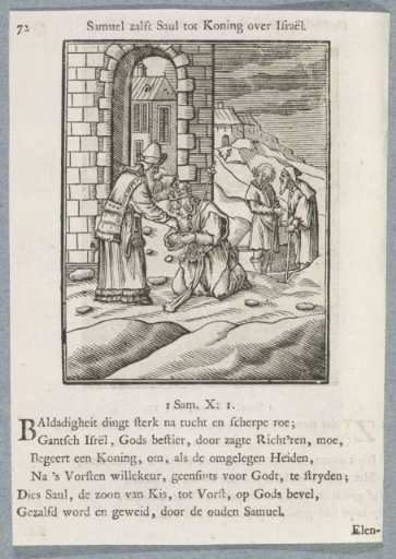 Saul Anointed King by Samuel