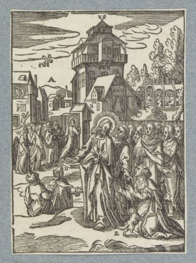Christ and the woman of Canaan