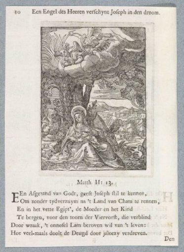 Rest on the Flight into Egypt with Angels