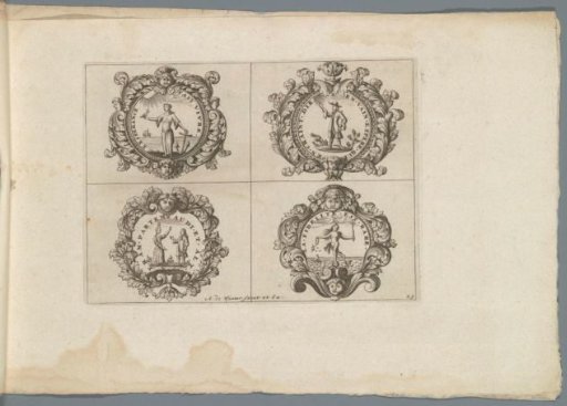 Print 23 from the series "Livre des plus belles devises..."