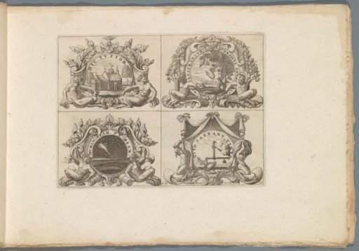 Print 16 from the series "Livre des plus belles devises..."