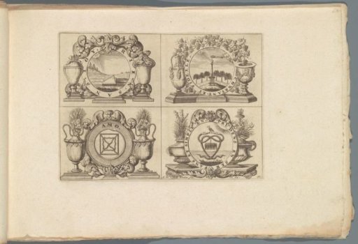 Print 21 from the series "Livre des plus belles devises..."
