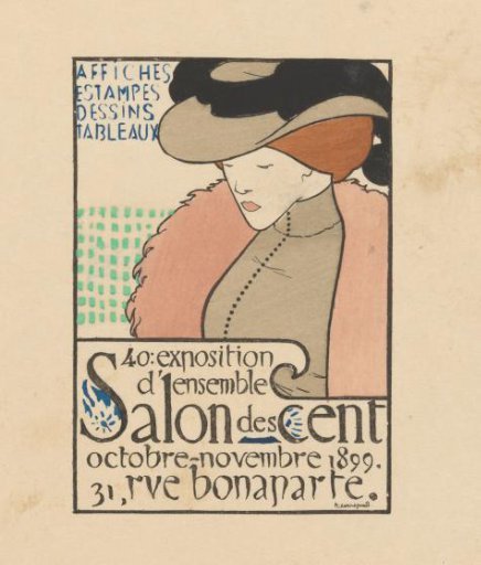 Advertisement for the fortieth exhibition of the Salon des Cent