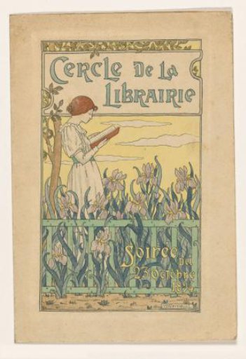 Programme booklet for a soirée of the Cercle de la Librairie