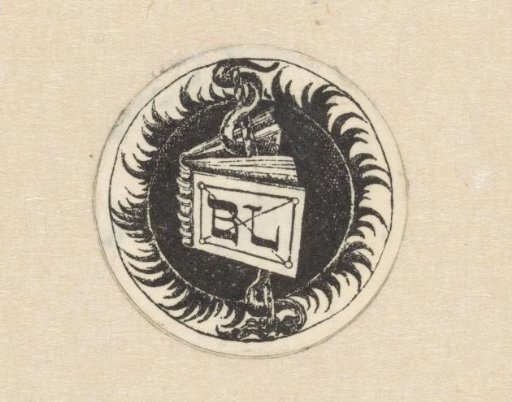 Ex libris of the Amsterdam physician and book collector Bob Luza
